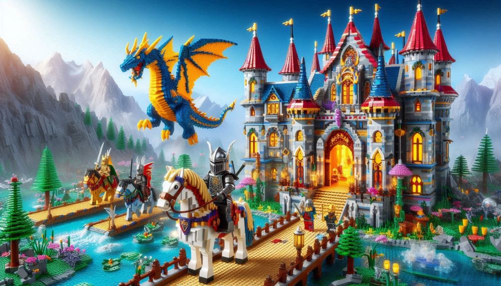 LEGO Knights’ Kingdom was a medieval-themed series featuring knights on quests, battling against dark forces to protect the kingdom. 