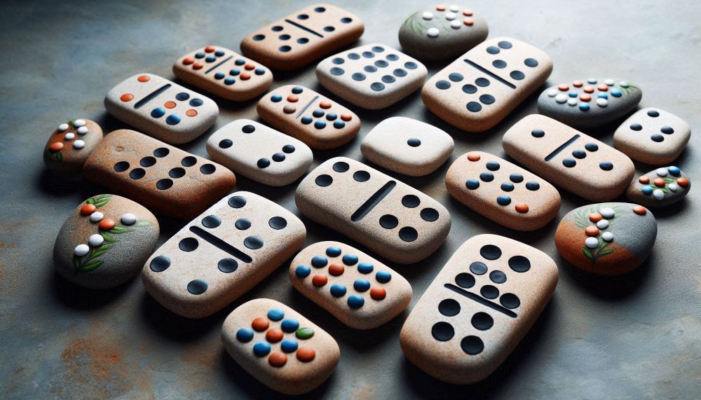 Rock dominoes are essentially the same as traditional dominoes, but with a natural twist. Instead of plastic or wooden tiles, the pieces are made from smooth, flat rocks.