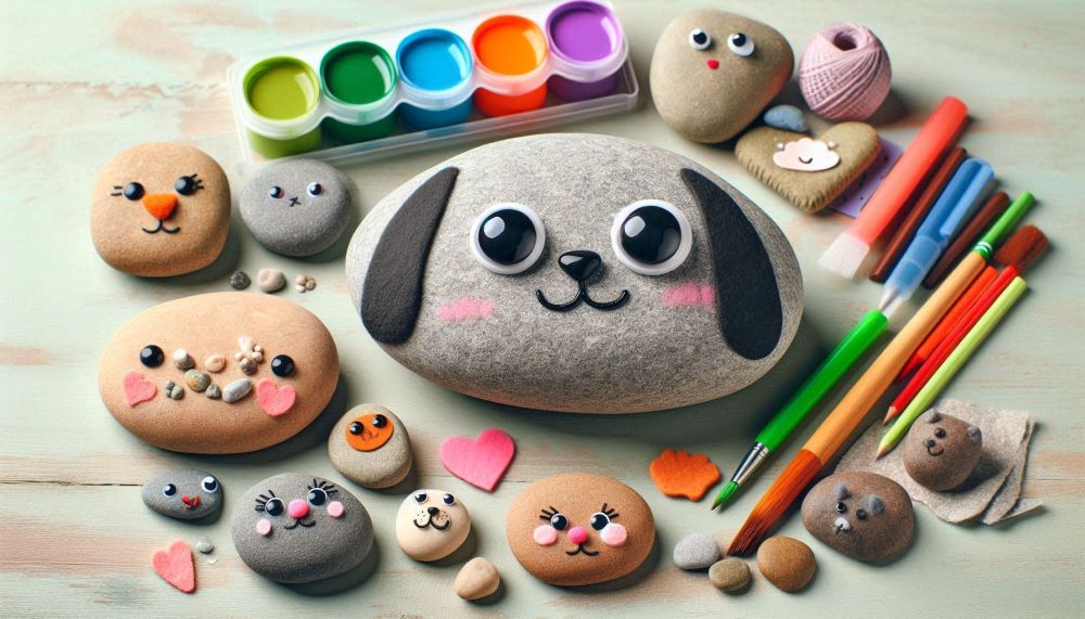 Rock pet kits are designed to make the process of creating pet rocks easy and enjoyable. They typically include a selection of smooth rocks, googly eyes, and a variety of decorative materials such as paint, markers, felt, and stickers. 