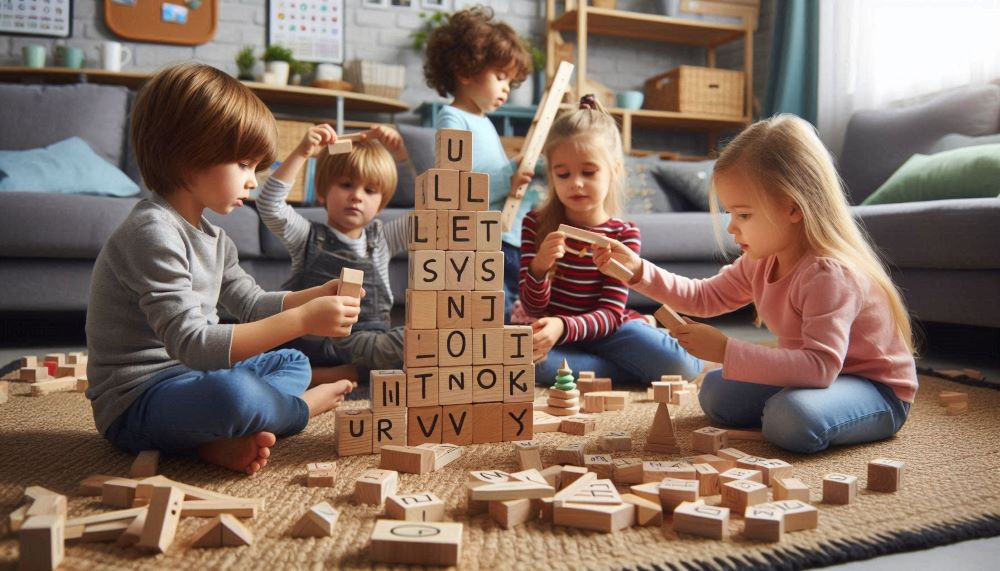 Wooden alphabet blocks are typically small, cube-shaped blocks made from high-quality wood.