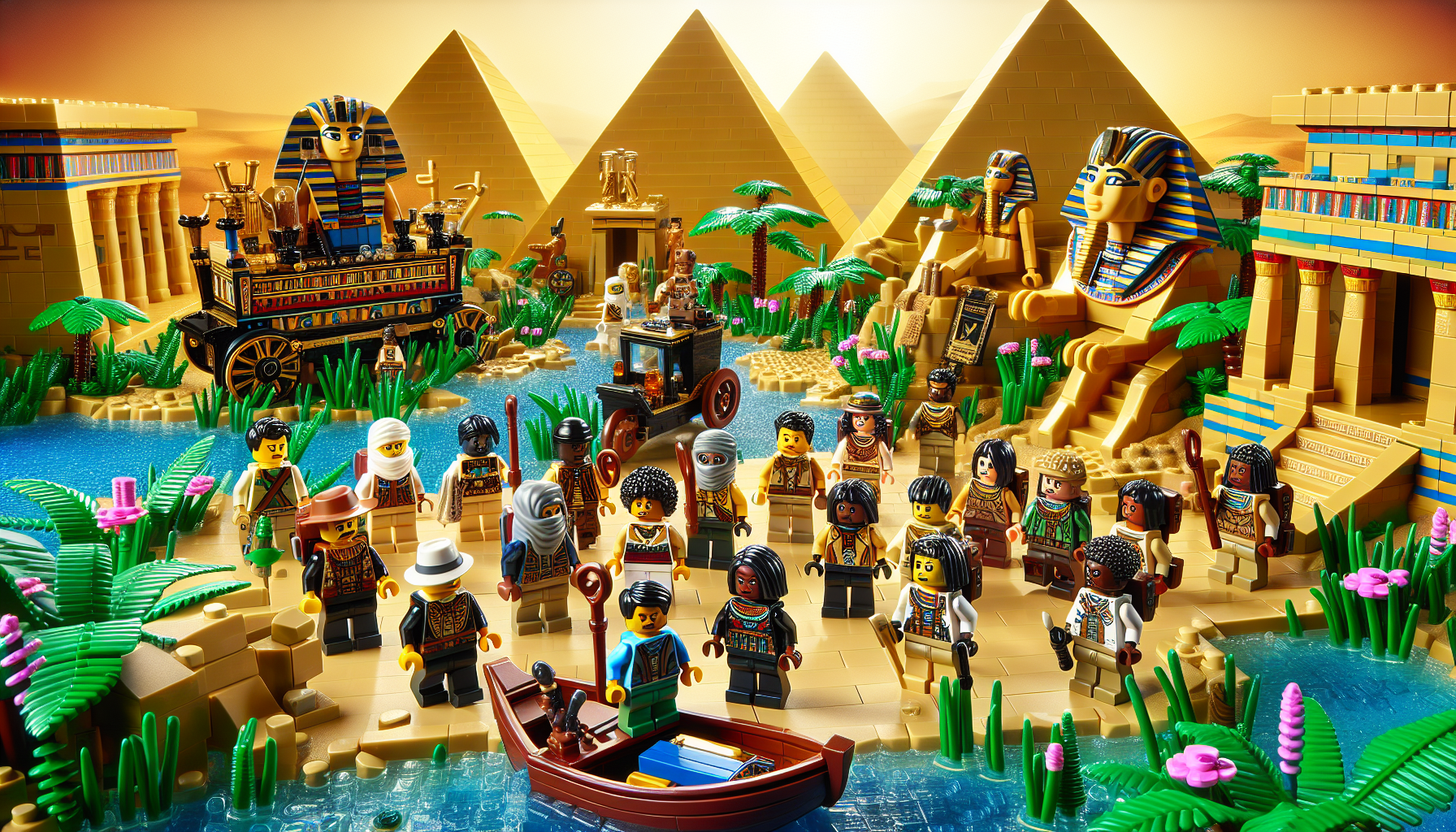 LEGO Pharaoh’s Quest transported builders to ancient Egypt, where they joined adventurers in their quest to recover lost treasures while battling mummies, scarabs, and other mythical creatures. 